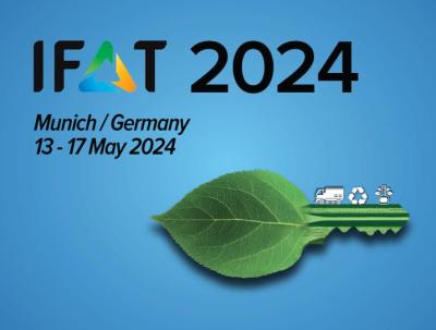 Wir erwarten Sie an unserem Stand auf der IFAT Messe.